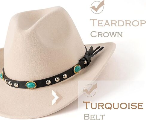 قبعات راعية البقر الغربية ذات لونين للرجال والنساء من Lisianthus in Kuwait