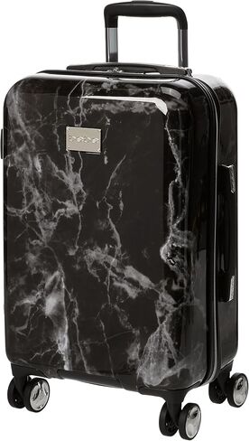 BEBE Luggage Reyna Hardside Carry-on Spinner, Black Marble, One Size in Saudi Arabia