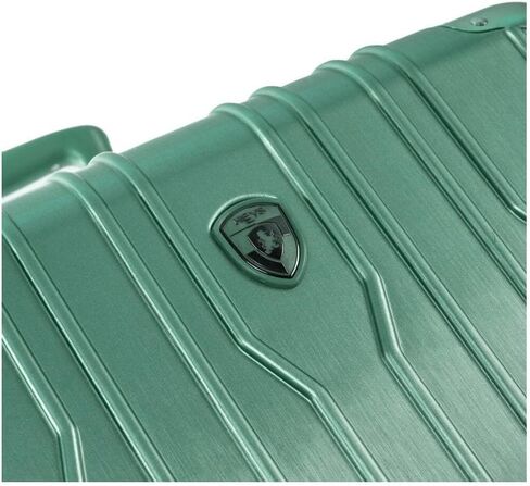 Heys Xtrak 21-Inch Expandable, Lightweight Carry-On Luggage with TSA Combination Lock, Push Button Telescopic Handle System and Spinner Wheels (Midnight Green) in Kuwait