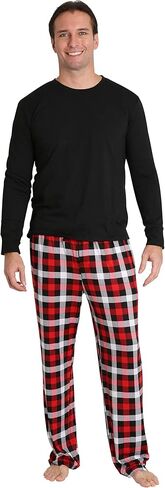 أطقم بيجامات عائلية متطابقة للرجال من Dreamwave لعطلة عيد الميلاد ذات مربعات L in Kuwait