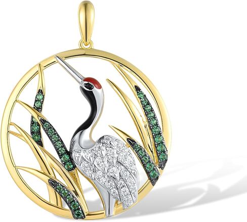 Santuzza 925 Sterling Silver Animal Gemstone White Cubic Zirconia Pendant for Women in Kuwait