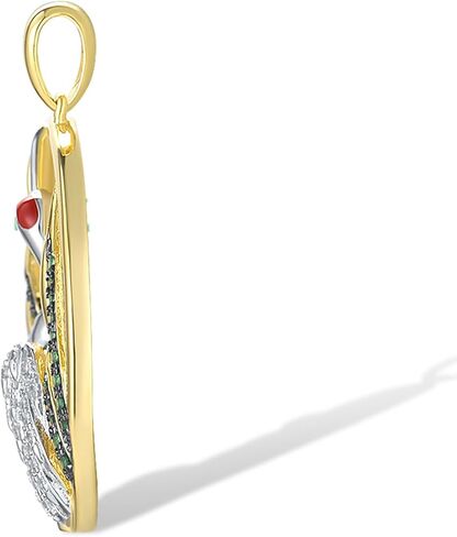 Santuzza 925 Sterling Silver Animal Gemstone White Cubic Zirconia Pendant for Women in Kuwait