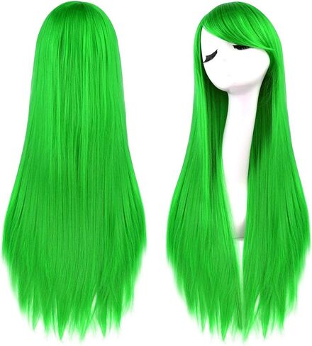 Rbenxia 32'' Women's Cosplay Wig Hair Wig Long Straight Costume Party Full Wigs Black in Saudi Arabia