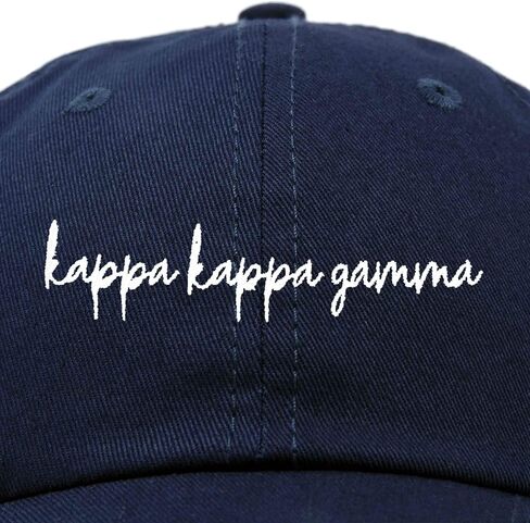 قبعة DALIX Kappa Kappa Gamma Cursive Sorority قبعة نسائية مطرزة in Saudi Arabia