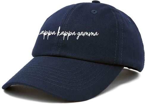 قبعة DALIX Kappa Kappa Gamma Cursive Sorority قبعة نسائية مطرزة in Saudi Arabia
