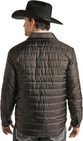Rock & Roll Denim Mens Solid Light Quilted Jacket in Kuwait