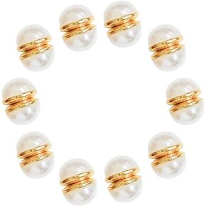 VIEKIER 10 Pairs Magnetic Double Sided Artificial Pearls