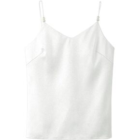 قميص قصير حريمي من IIG بحمالات سباغيتي وحمالات حريرية على شكل حرف V ورقبة على شكل حرف V in Kuwait