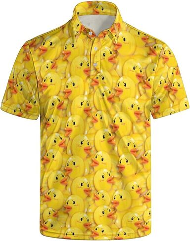 Pocxoep Men's Golf Shirt Funny Polo Shirts Button Up Short Sleeve Party Outfit Shirt for Men in Saudi Arabia