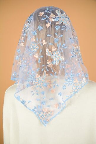 Maria Veils Catholic Mantilla Mass Infinity Veil Church Lace Veil Spanish Chapel Mass Head Covering Veil in Saudi Arabia