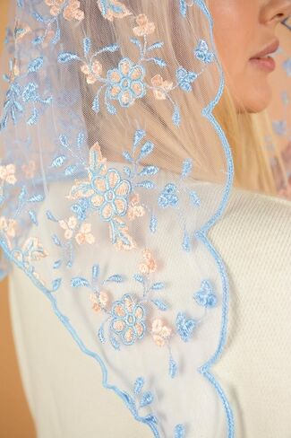 Maria Veils Catholic Mantilla Mass Infinity Veil Church Lace Veil Spanish Chapel Mass Head Covering Veil in Saudi Arabia