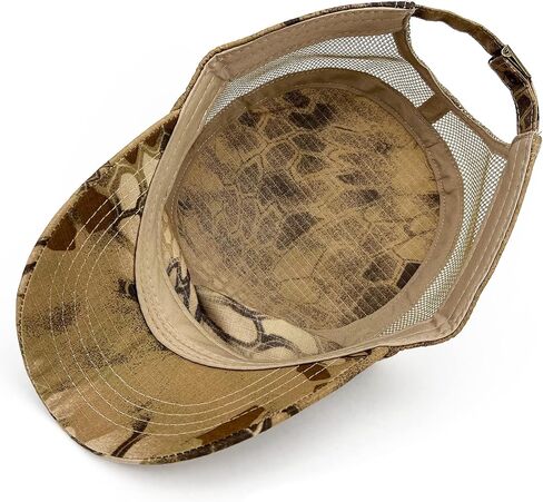 Oversize XXL Mens Camo Military Cadet Army Caps Womens Camouflage Quick Dry Flat Top Hat in Kuwait