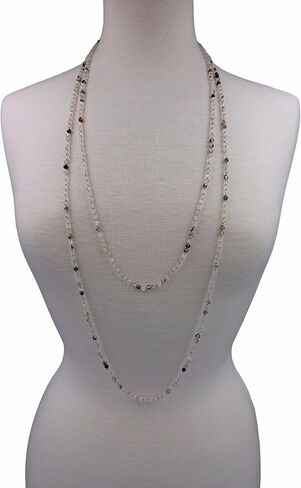 MGR MY GEMS ROCK! Petite Natural Agate Stone Beaded Hand Knotted Light Weight Endless Infinity Long Or Multi-Layer Necklace, 70-Inch Long Approx. in Saudi Arabia