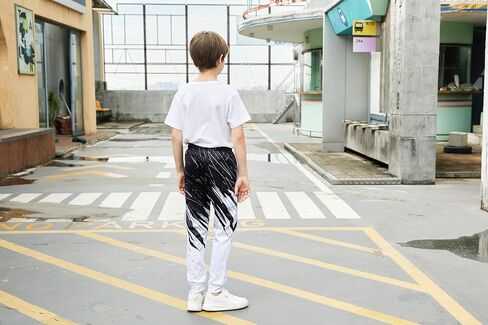 uideazone في سن المراهقة بنين بنات Sweatpants مضحك 3D الرسم الركض السراويل للرياضة الصالة الرياضية حجم عارضة 6-13 سنة in Saudi Arabia