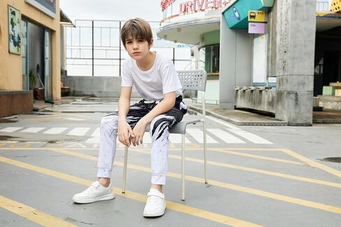 uideazone في سن المراهقة بنين بنات Sweatpants مضحك 3D الرسم الركض السراويل للرياضة الصالة الرياضية حجم عارضة 6-13 سنة in Saudi Arabia