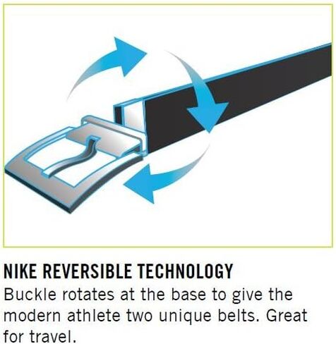 Nike Men's Carbon Fiber-Texture Reversible Belt in Saudi Arabia