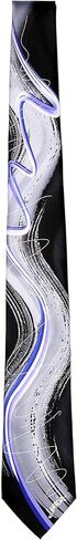 Jerry Garcia JG-10279 Courtyard Performance Mens Necktie Ties, Gray Lavender Blue Black, One size in Kuwait