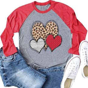 Valentines Day Shirts for Women Love Heart Womens Valentines Tops Clothing