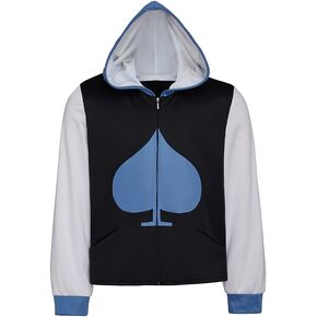 Willyacos Lancer Costume Deltarune Hoodie Cosplay Costume Video Game Zip Up Jacket Coat Sweatshirt for Men in Kuwait
