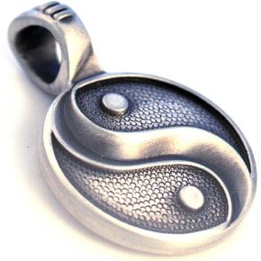 Bico 'Yin & Yan' Yin and Yang Pendant in a Satin Finish (E347) in Saudi Arabia