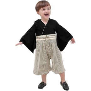 SZCQ Baby Boy Kimono Romper Suit Japanese Costumes Infant Cotton Samurai Outfits