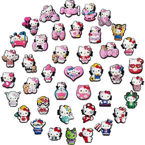 40 قطعة من سحر الأحذية الكرتونية لسوار معصم التمساح، سحر حذاء لطيف لتزيين الصنادل للأطفال الأولاد والبنات والمراهقين هدايا أعياد الميلاد in Kuwait