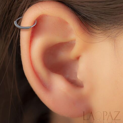 Helix Rings For Women and Men, 20 Gauge Edgy Cartilage Piercings, snug ear ring 925 silver, 8mm earring hoop in Saudi Arabia