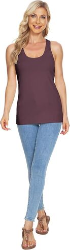 قمصان رياضية لليوجا بدون أكمام من القطن من TAIPOVE، قمصان للجري مع حمالة صدر مدمجة للنساء، ملابس نشطة بأشرطة للاستراحة، عبوتين in Kuwait