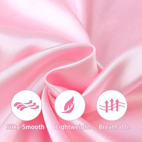 بيجامة JIM LEAGUE للفتيات من الساتان - أطقم بيجامات من الحرير للأطفال بأكمام قصيرة وأكمام طويلة وملابس نوم وملابس نوم 6-14 in Kuwait