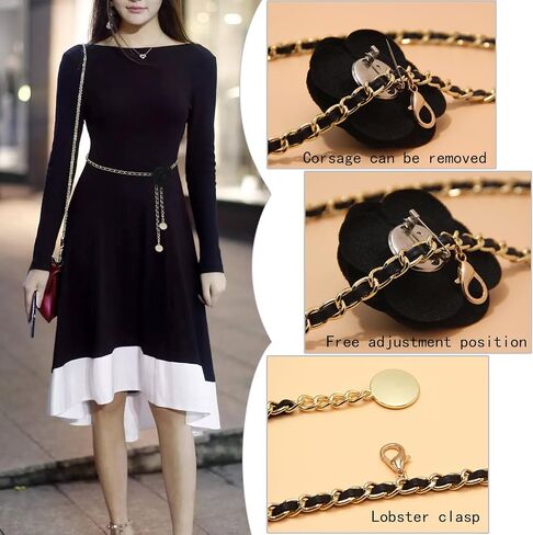 mengsilong Belly Chain Belt for Women, Metal Waist Chain Body Chain Belt for Clothing Matching in Saudi Arabia