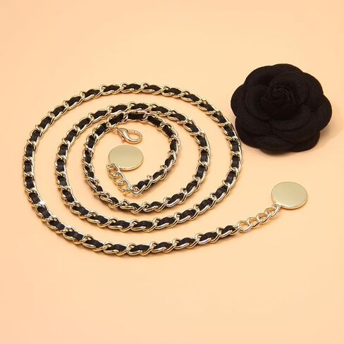 mengsilong Belly Chain Belt for Women, Metal Waist Chain Body Chain Belt for Clothing Matching in Saudi Arabia
