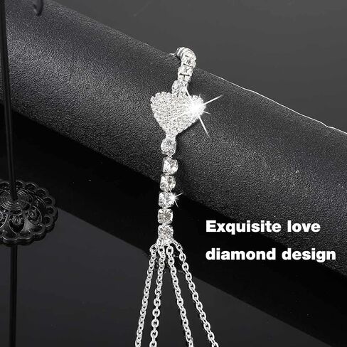 Bounzhi Sexy Rhinestone Body Chain Crossover Bra Crystal Body Jewelry Bikini Beach Body Necklace for Women and Girls in Kuwait