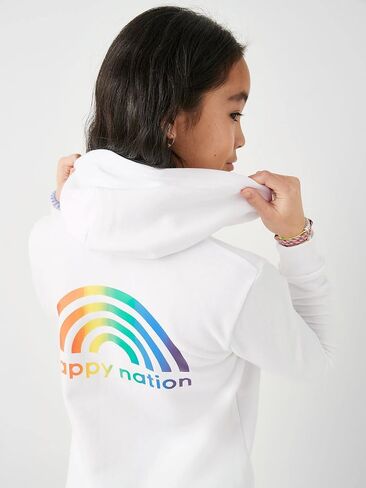 سويت شيرت بغطاء للرأس مصنوع من الصوف بسحاب كامل للفتيات من Happy Nation in Kuwait
