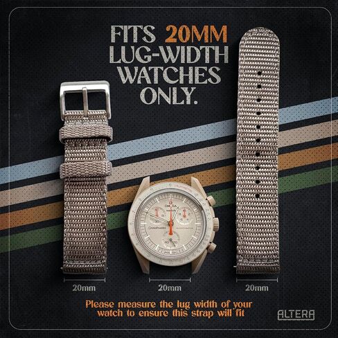Altera Nylon Quick Release Watch Band Strap Choose Color 20mm in Saudi Arabia