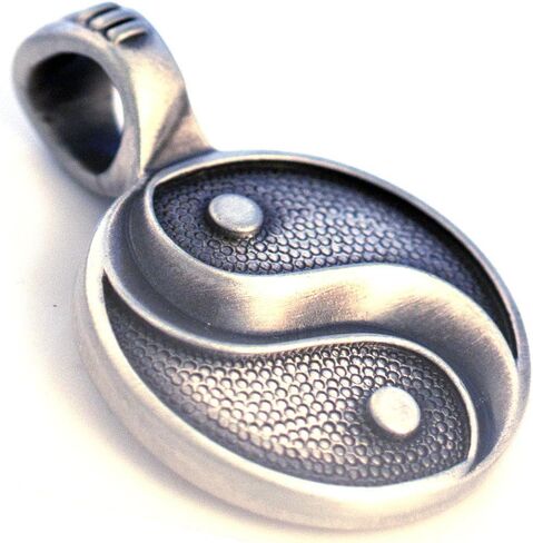 Bico 'Yin & Yan' Yin and Yang Pendant in a Satin Finish (E347) in Saudi Arabia