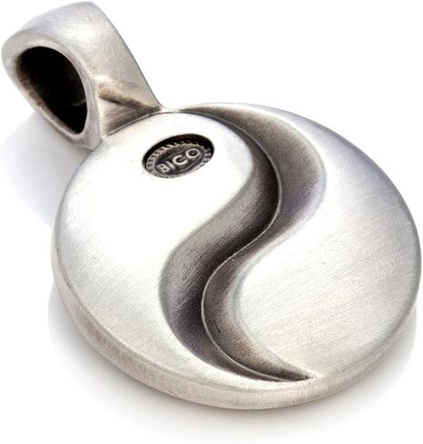 Bico 'Yin & Yan' Yin and Yang Pendant in a Satin Finish (E347) in Saudi Arabia