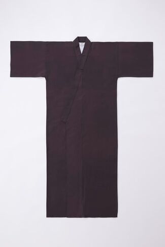 Koremono Mens Solid Brown Yukata, Lightweight Summer Robe, 100% Cotton, Made in Japan in Kuwait