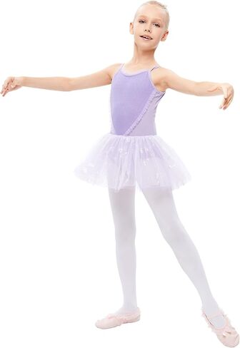 ملابس باليه للفتيات الصغيرات من LIONJIE - حزام بظهر مجوف ملابس راقصة الباليه فستان رقص تنورة توتو للأطفال من سن 3 إلى 12 سنة in Kuwait