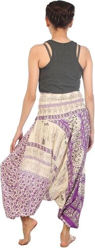 LOFBAZ Yoga Harem Pants for Women Elephant Boho Hippie Bohemian Beach Jumpsuit in Saudi Arabia