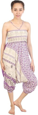 LOFBAZ Yoga Harem Pants for Women Elephant Boho Hippie Bohemian Beach Jumpsuit in Saudi Arabia