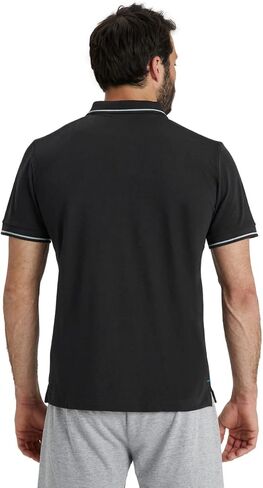 ARENA Unisex Team Solid Polo T-Shirt Short Sleeve Cotton Active Tee Regular Fit Athletic Top Gym Exercise Swimmers Training in Kuwait