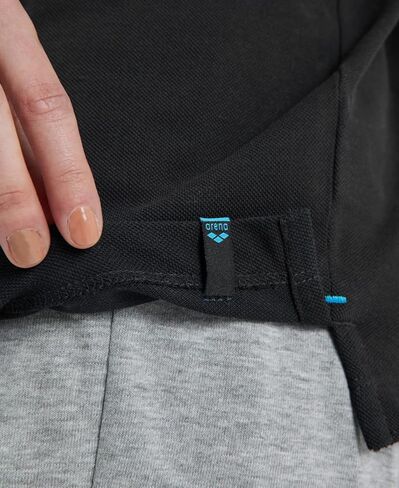 ARENA Unisex Team Solid Polo T-Shirt Short Sleeve Cotton Active Tee Regular Fit Athletic Top Gym Exercise Swimmers Training in Kuwait