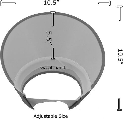 SILVERFEVER Women Wide Brim Visor Hat UV Sunblock Sun Protection Beach Sports Tennis Golf Hats in Saudi Arabia
