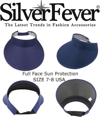 SILVERFEVER Women Wide Brim Visor Hat UV Sunblock Sun Protection Beach Sports Tennis Golf Hats in Saudi Arabia