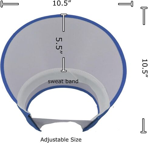 SILVERFEVER Women Wide Brim Visor Hat UV Sunblock Sun Protection Beach Sports Tennis Golf Hats in Saudi Arabia
