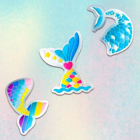 Cute Animals Shoe Charms for Croc Clogs Sandals Bracelet Wristband Slippers Water Shoes, Panda Mermaid Tail Shoe Decoration Charms for Kid Girl Boy Favor Gifts in Saudi Arabia
