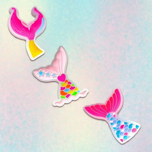 Cute Animals Shoe Charms for Croc Clogs Sandals Bracelet Wristband Slippers Water Shoes, Panda Mermaid Tail Shoe Decoration Charms for Kid Girl Boy Favor Gifts in Saudi Arabia