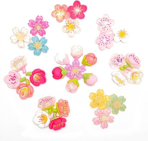 Ampadds 31pcs زهرة الأحذية سحر للفتيات النساء لطيف الراتنج الأحذية سحر للبالغين المراهقين الأطفال زهرة سحر الأحذية لصندل سوار معصمه الأحذية الديكور سحر عيد ميلاد حزب هدية in Kuwait