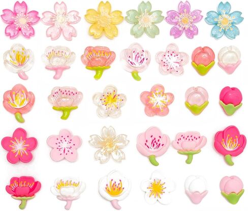 Ampadds 31pcs زهرة الأحذية سحر للفتيات النساء لطيف الراتنج الأحذية سحر للبالغين المراهقين الأطفال زهرة سحر الأحذية لصندل سوار معصمه الأحذية الديكور سحر عيد ميلاد حزب هدية in Kuwait