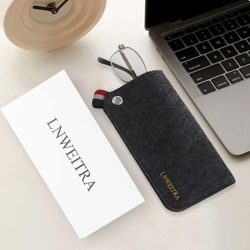 حافظة نظارات LNWEITRA ناعمة، 4 قطع حافظات زجاجية للنظارات، حافظة نظارات ناعمة حافظات نظارات العين للرجال والنساء in Kuwait